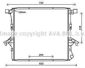 AVA QUALITY COOLING Radiators, Motora dzesēšanas sistēma VWA2363